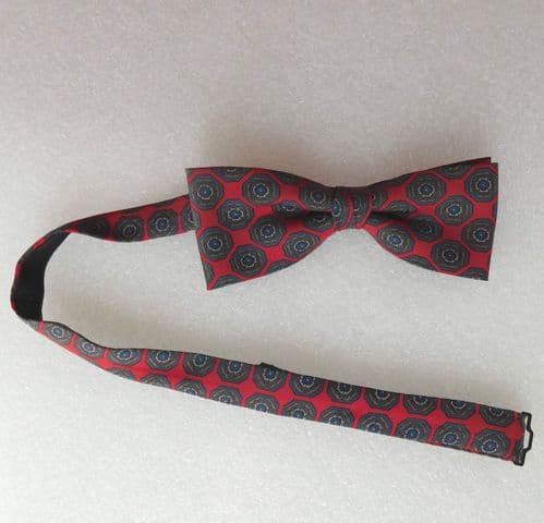 Patterned bow tie Blue red Collar size 10 11 12 13 14 15 16 17 18 inch ...